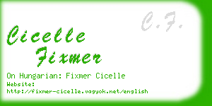 cicelle fixmer business card